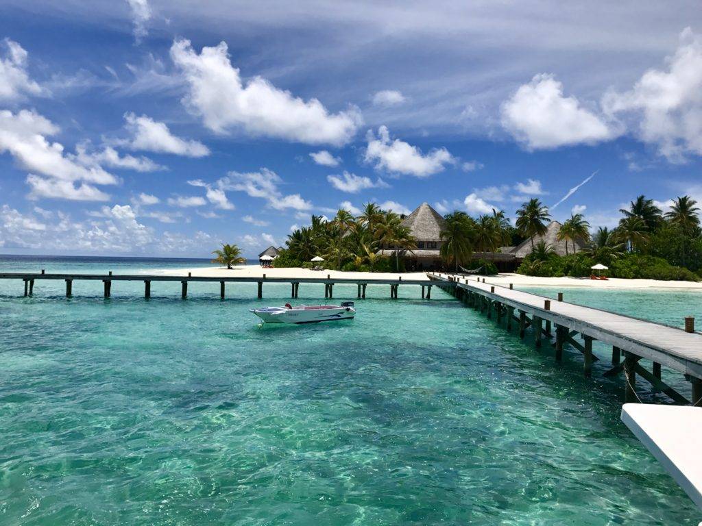 Mirihi Island Resort Maldives jetty and island views
