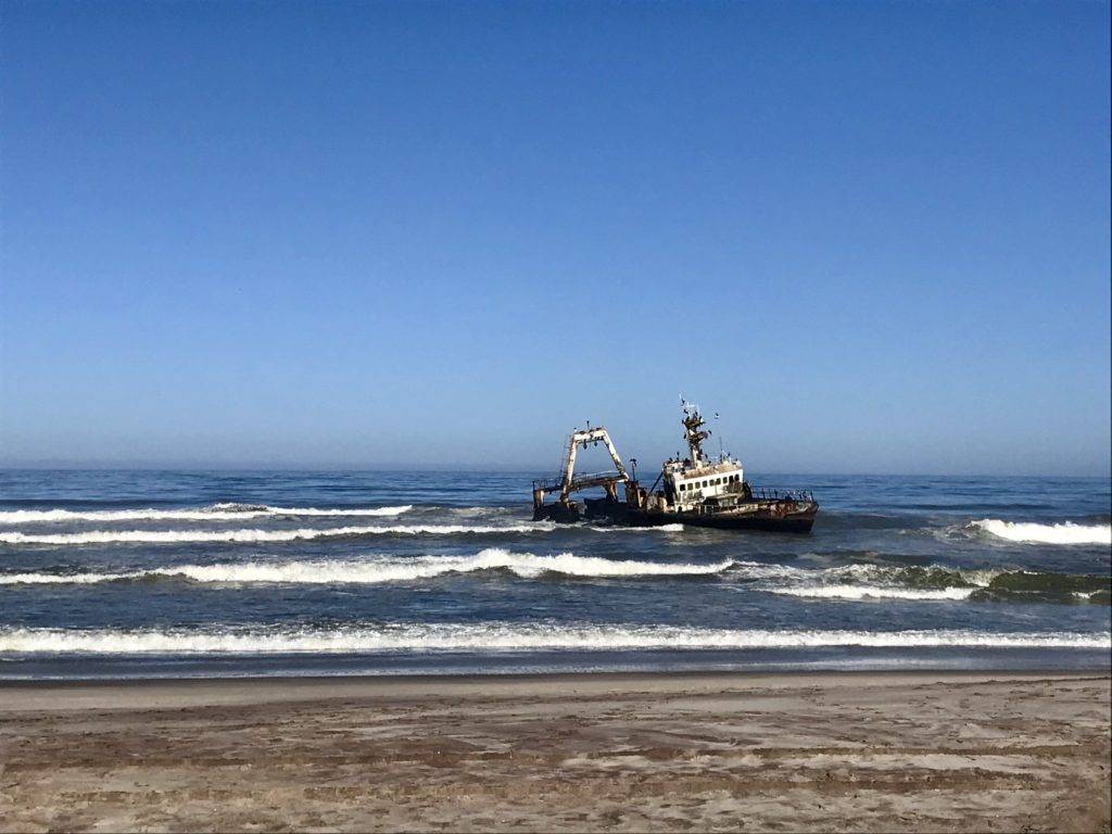 Skeleton Coast Namibia - Zelda shipwreck Henties Bay 