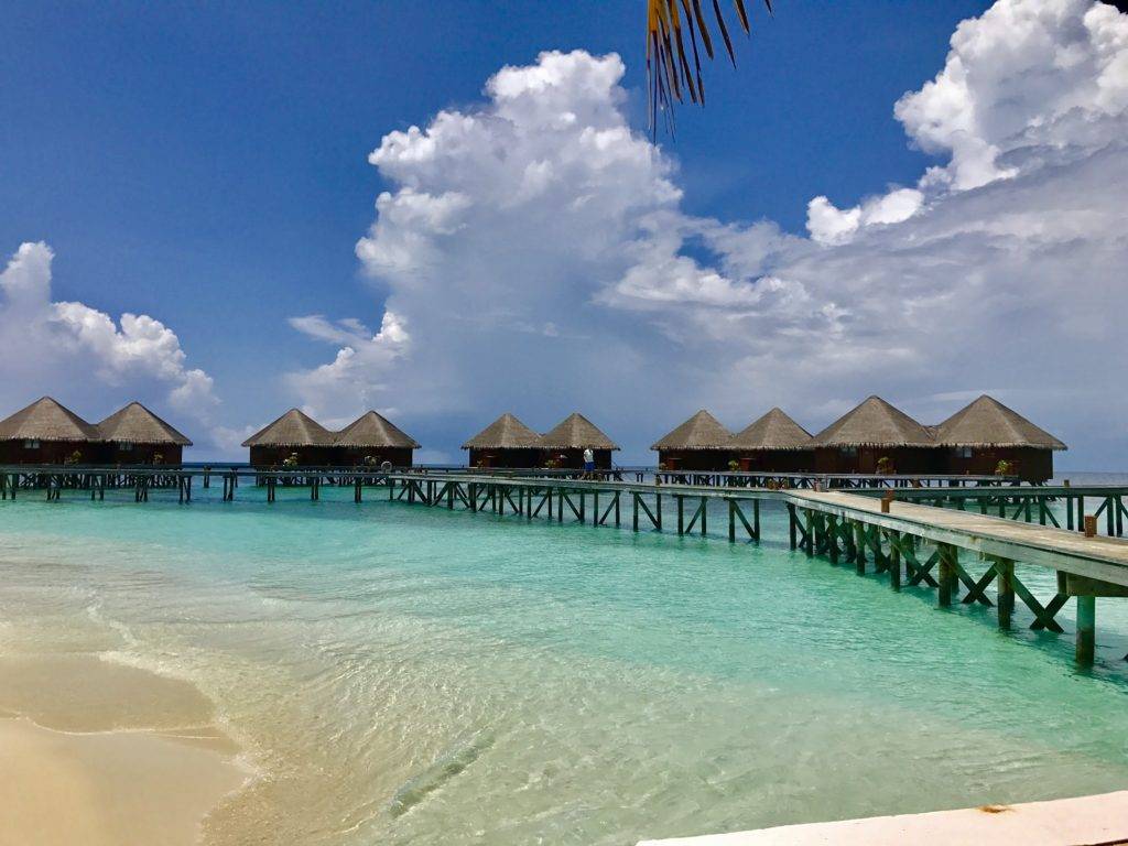 Mirihi Island Resort Maldives Overwater villas semicircle