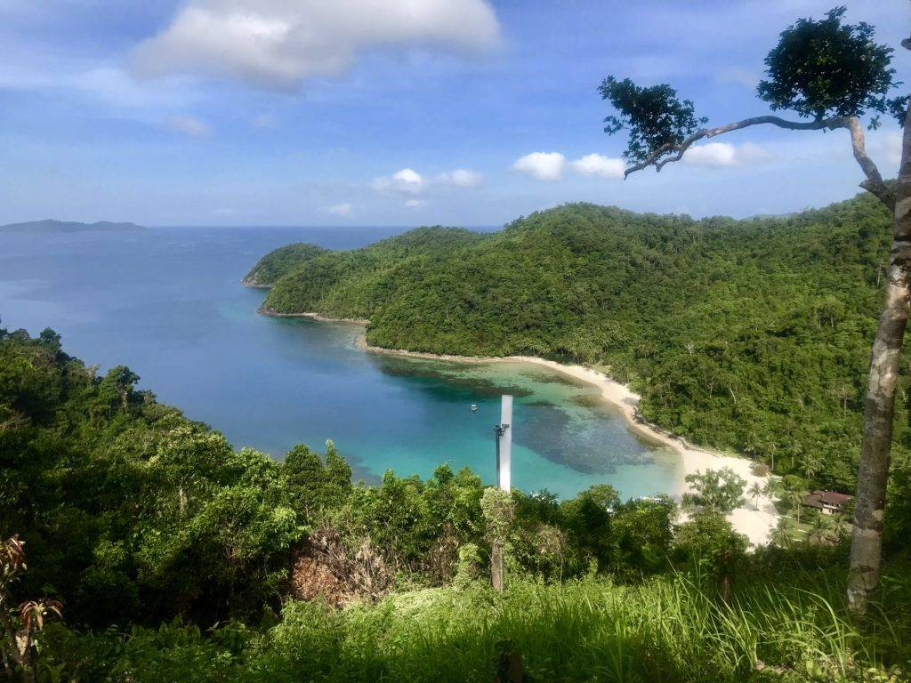 Palawan Travel Guide: Arial view of Secret Paradise Resort and Turtle Sanctuary Port Barton Palawan Philippines