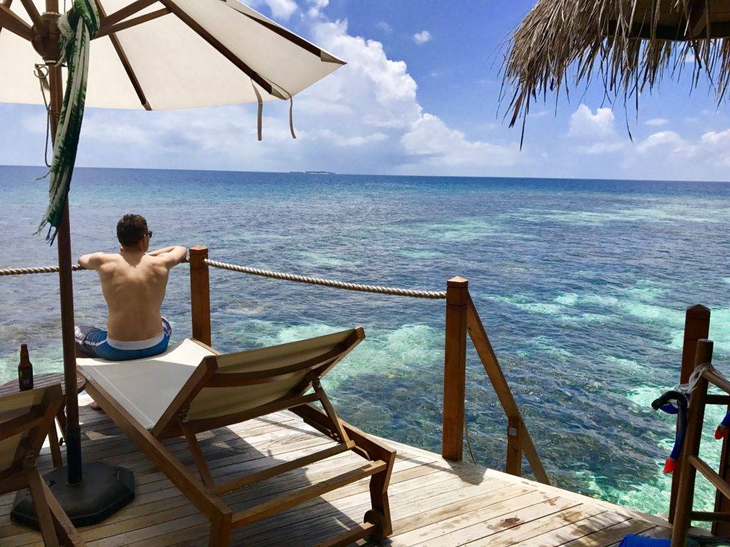 Mirihi Island Resort Maldives Overwater villas balcony snorkeling