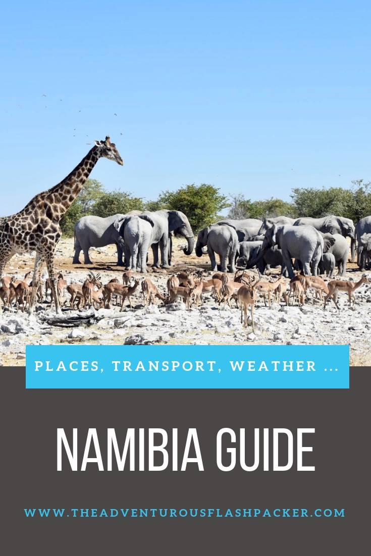 Namibia Africa Travel Guide | A Namibia safari is the trip of a lifetime. These Namibia travel tips will help plan your first Namibia safari. Includes the best things to do in Namibia, Namibia activities, the best time to visit Namibia, Namibia weather, Namibia transport and types of Namibia accommodation.