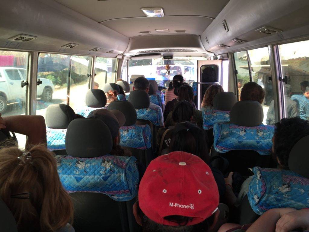 Laos Transport - ‘VIP’ mini bus from Vang Vieng to Luang Prabang