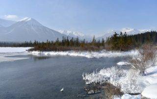 Banff in Winter + Banff Winter Activities - Vermilion Lakes Scenic Drive Banff Canada