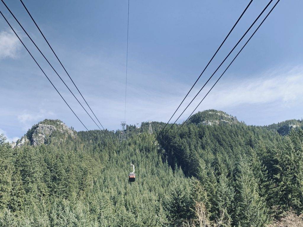 Gondola up Grouse Mountain Vancouver Canada