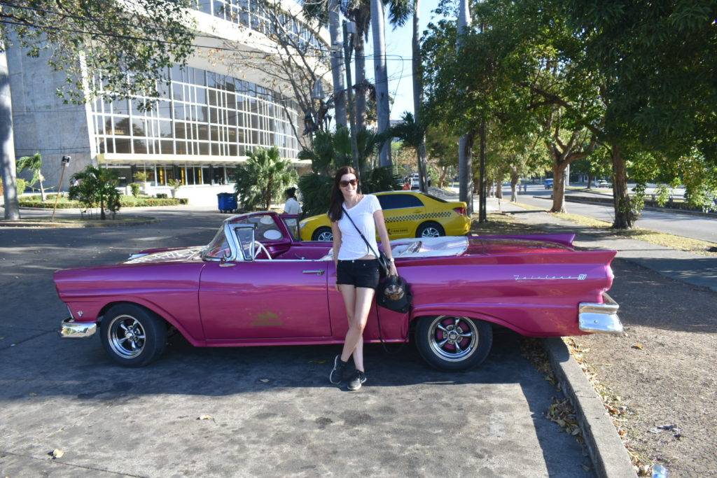Convertible classic car tour in Havana Cuba