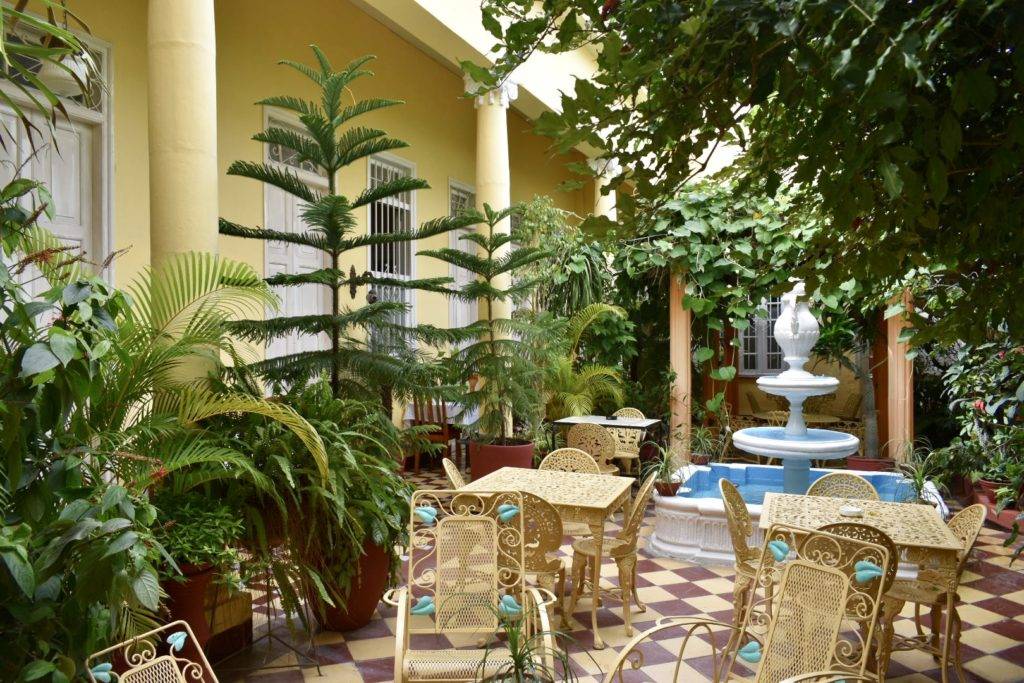 Courtyard at Hostal D’Cordero Santa Clara Cuba