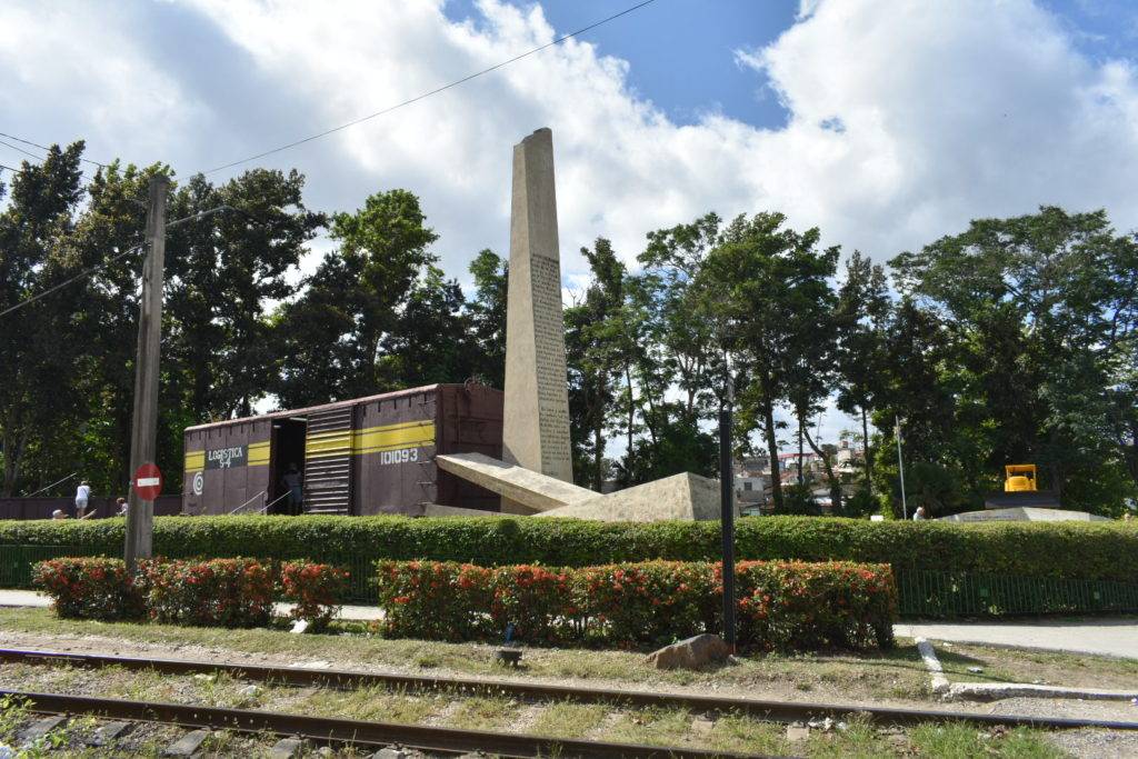 Train derailment in Santa Clara Cuba - Monument a la Toma del Tren Blindado