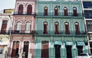 Colorful buildings in Havana Cuba