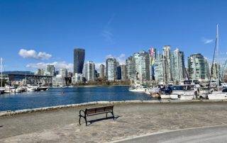 Waterfront views near Olympic Village Vancouver Canada