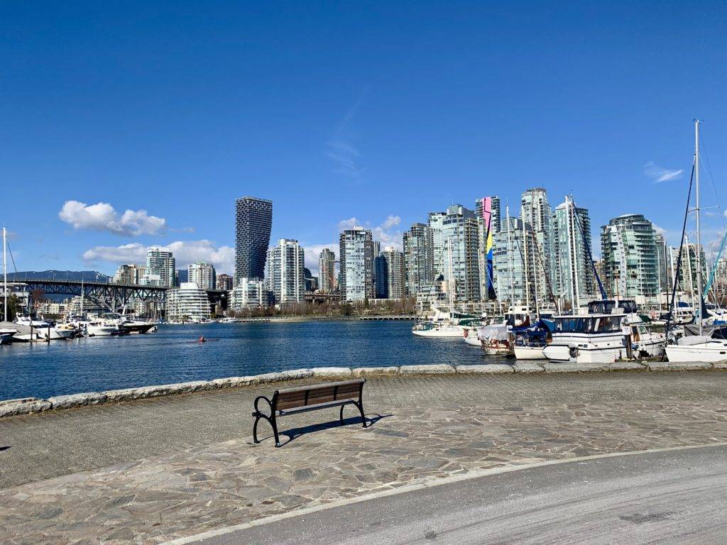 Waterfront views near Olympic Village Vancouver Canada