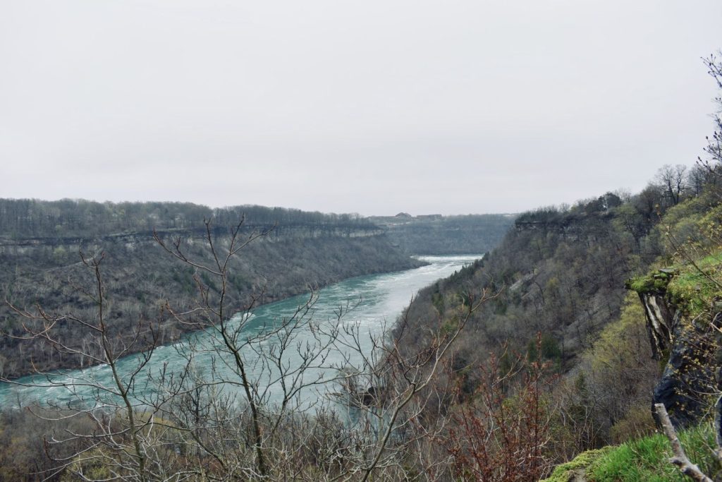 Views over Niagara River from Niagara Glen Nature Reserve