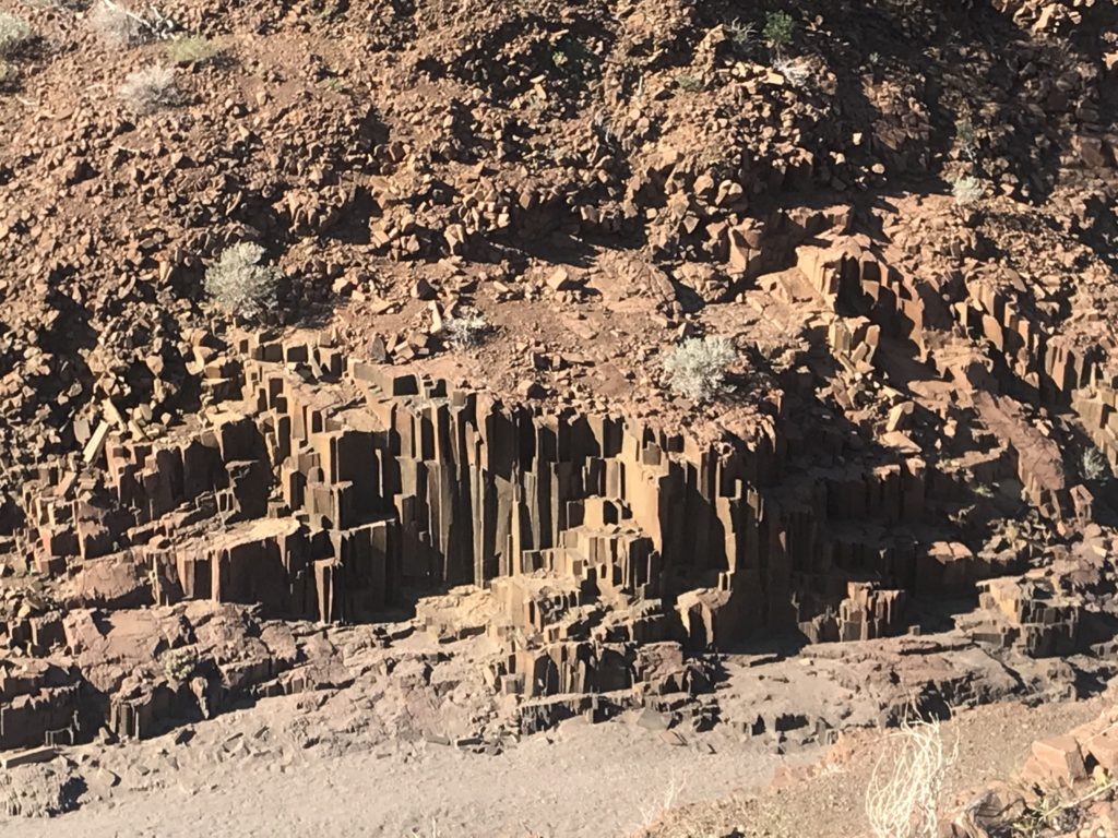 Burnt Mountain Organ Pipes Damaraland Namibia