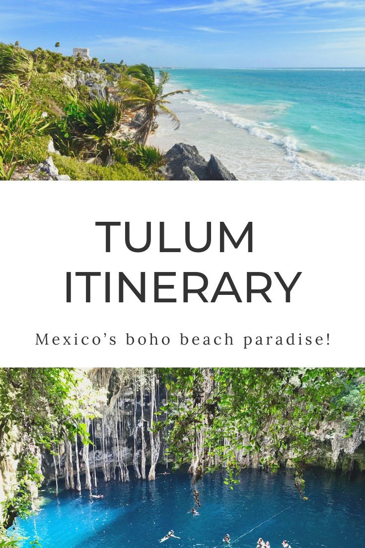 Tulum Itinerary | Tulum Mexico travel guide for 5 days in Tulum, Mexico’s boho beach paradise! Visit Tulum beach, Tulum ruins, Tulum cenotes and more! #tulumtravel #tulummexico #beachtravel