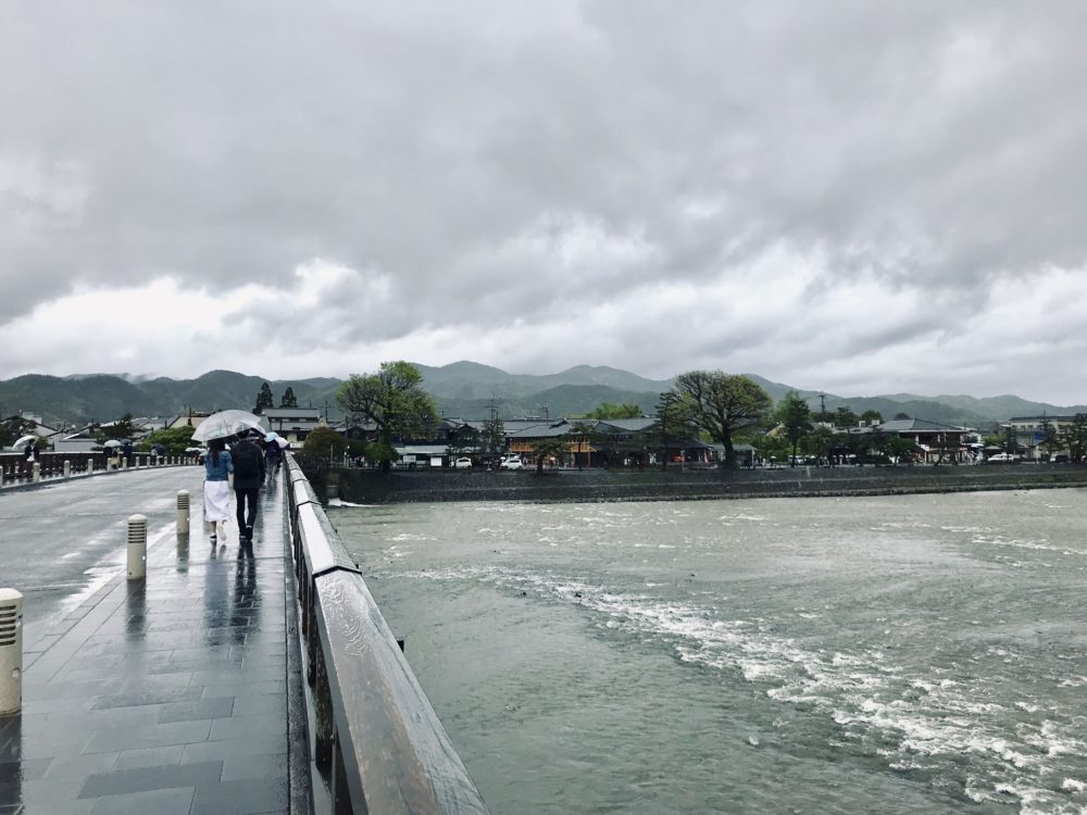 Arashiayama Bridge Kyoto Japan