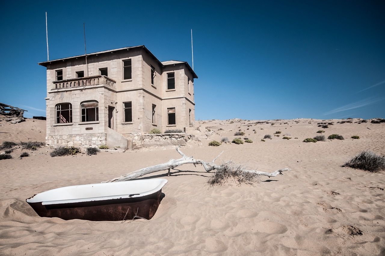 Best places to visit in Namibia - Kolmanskop ghost town Namibia