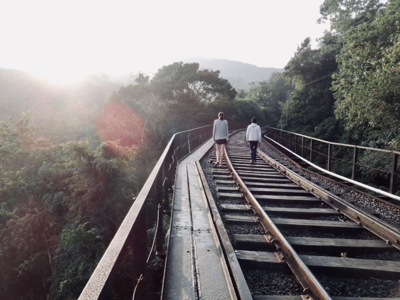 Ella railway track at start of Ella Rock Hike