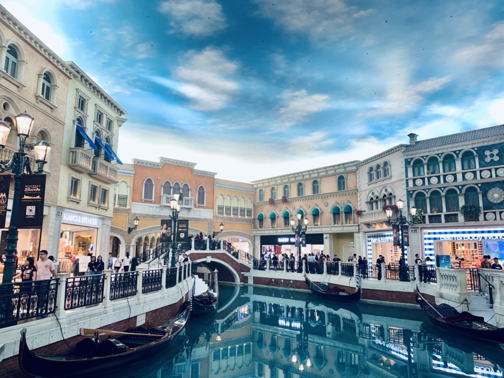 Shopping Canal at the Venetian Hotel, Macau China