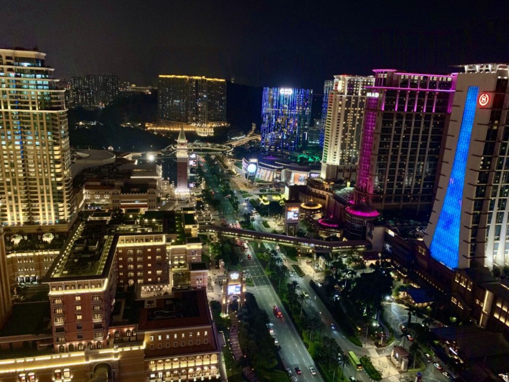 Cotai Strip Macau China - View from the Eiffel Tower