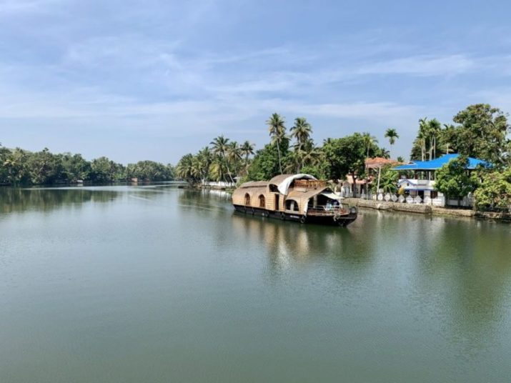 Kerala houseboat trip with beautiful views of the backwaters