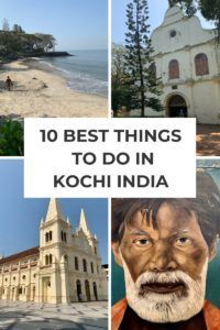 Kochi Kerala Places to Visit | Kochi (or Cochin) is a charming seaside town in Kerala India. Discover the top 10 best things to do in Kochi and best places to visit in Kochi including the Chinese fishing nets, beautiful churches and temples, and Kochi beaches | Kochi Things to Do | Kochi Places to Visit #kochikerala #kochiplacestovisit