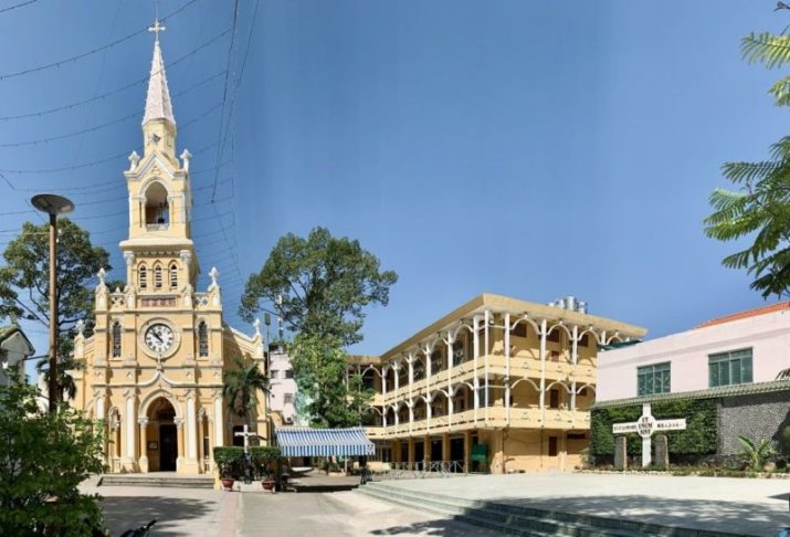 Nag Tho Cha Tam - St Francis Xavier Church in Ho Chi Minh Chinatown