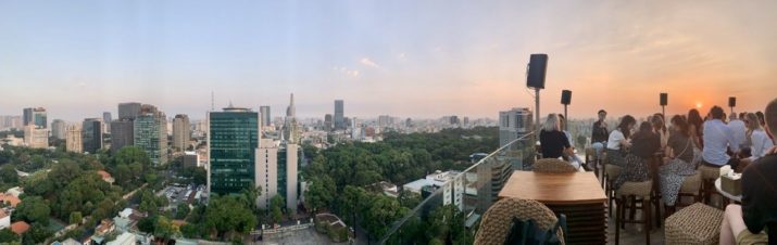 Rooftop bar at Hotel des Arts McGallery Ho Chi Minh Vietnam