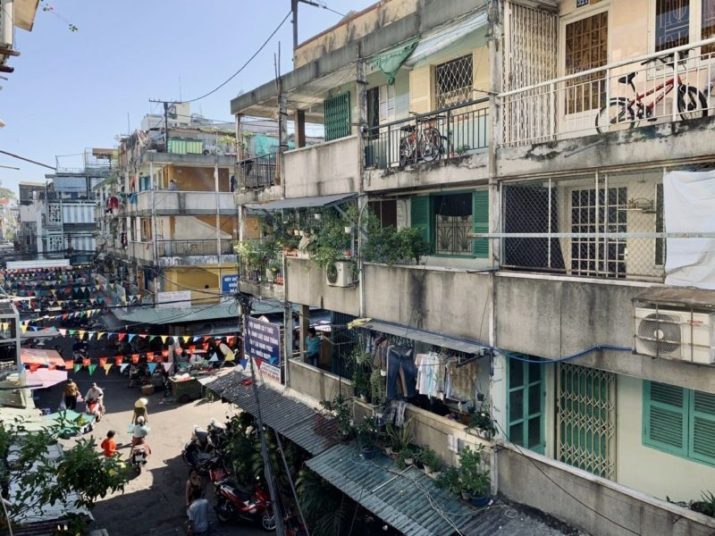 Thanh Da Apartment Block, Ho Chi Minh City - one of the oldest apartment blocks in Saigon from the 1960s