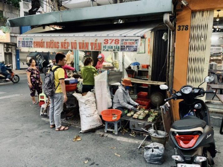 Saigon Street Food Tour - Coconut banana stall