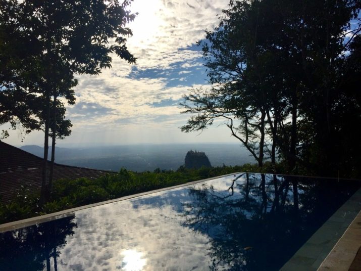 Pool and view at Mount Popa Resort, Myanmar (Burma)