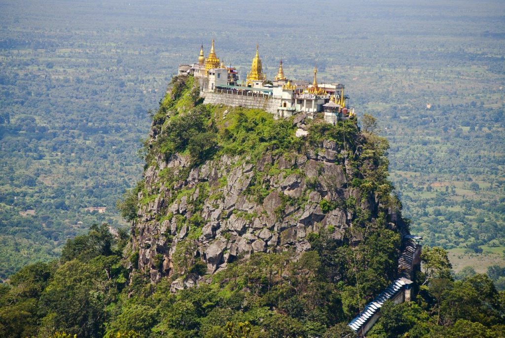Mount Popa (Taung Kalat) monastery, Myanmar