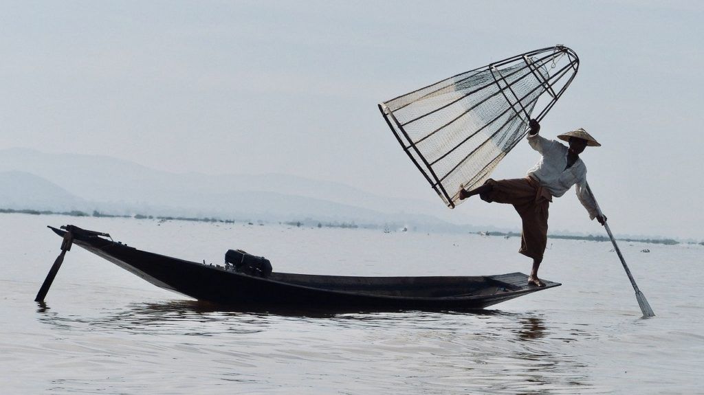 Inle Lake balancing fishermen, Myanmar (Burma)